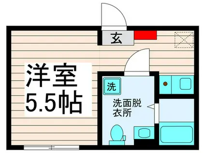 プレシャス西新井(ワンルーム/3階)の間取り写真