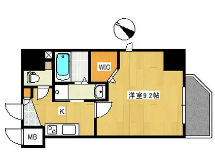 EIGHT VALLEY59 五日市駅前(1K/5階)の間取り写真