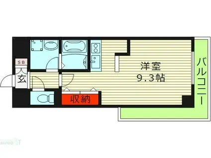 アドヴァンテージ守口(1K/8階)の間取り写真