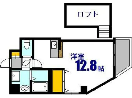 LDOLCE(ワンルーム/4階)の間取り写真