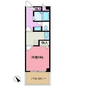 中西駅前ビル(1K/7階)の間取り写真