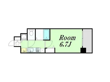 プレサンス立売堀アーバンスタイル(1K/5階)の間取り写真