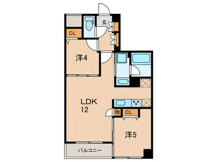 ヴィンテージ文京・千石(2LDK/5階)の間取り写真