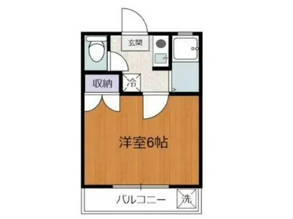 グリーンプラザ(1K/1階)の間取り写真