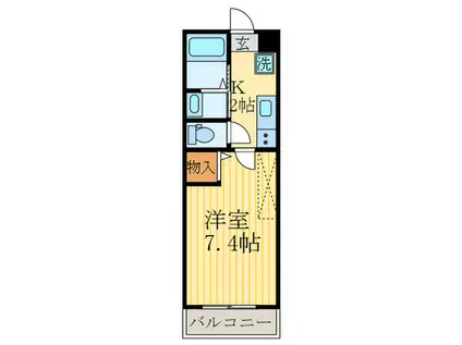 AYメゾン中立売(1K/4階)の間取り写真