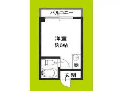 ティ・エス・マンション(ワンルーム/3階)の間取り写真