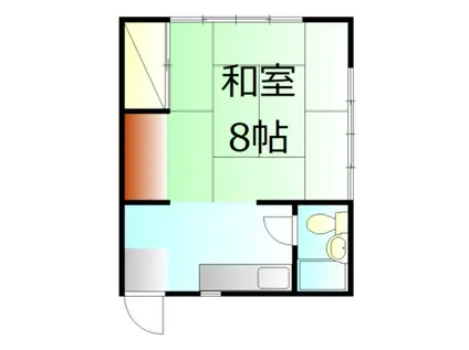 ルェドゥ・菅(1K/1階)の間取り写真