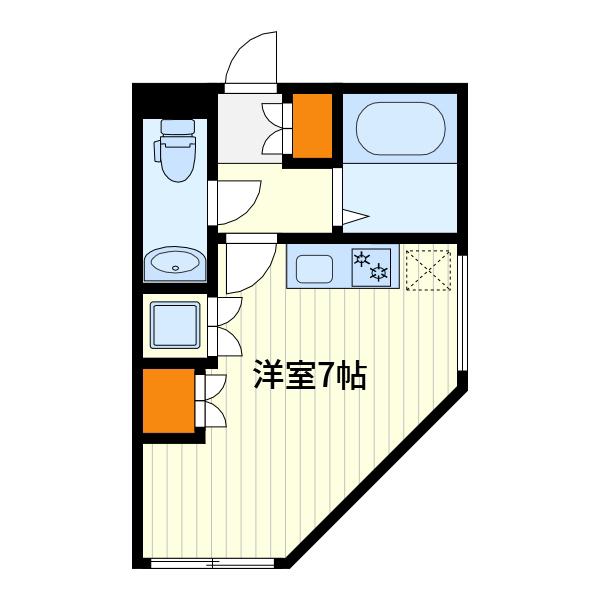 ALTAS(ワンルーム/3階)の間取り写真