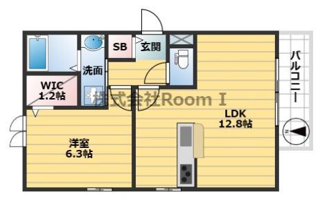 ボヌール・コート 旭化成ヘーベルメゾンHEBEL HAUS(1LDK/1階)の間取り写真