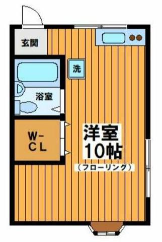 メゾン帆刈(ワンルーム/1階)の間取り写真