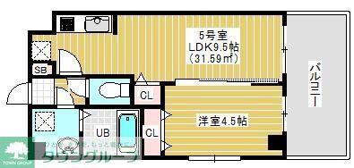金太郎ヒルズ255(1LDK/3階)の間取り写真