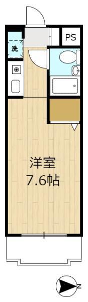 ジョイフル中山壱番館(1K/3階)の間取り写真