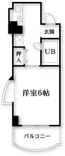コモラード橋本(1K/5階)の間取り写真
