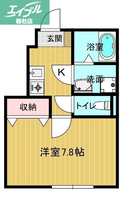 SHANTI COREA(1K/1階)の間取り写真