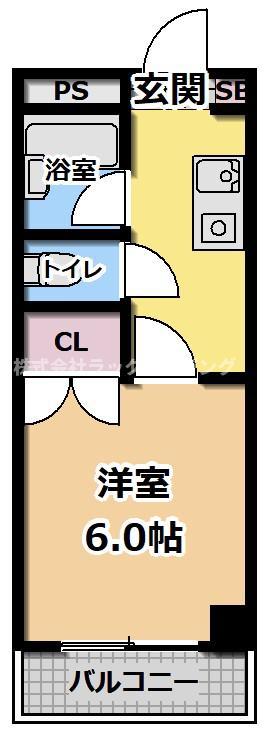DS今市(1K/1階)の間取り写真