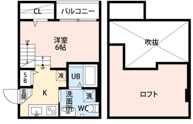 ロッククリスタル井尻(ワンルーム/1階)の間取り写真