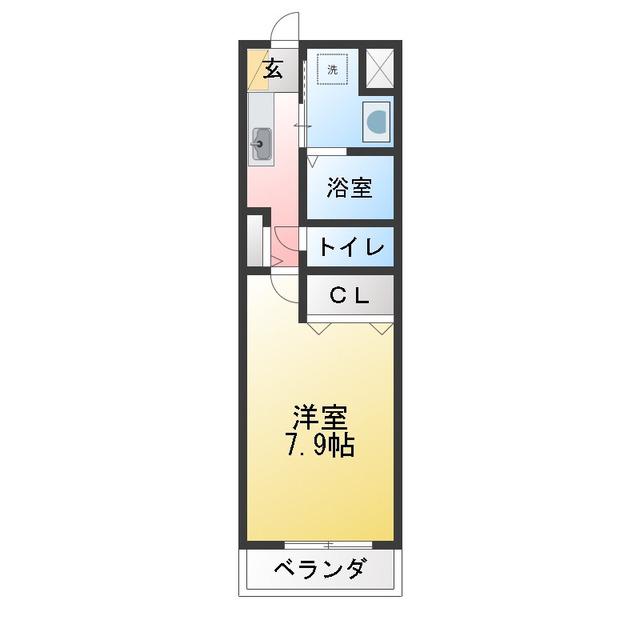 ART DE VIVRE(1K/1階)の間取り写真