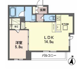コンフォール木町(1LDK/1階)の間取り写真