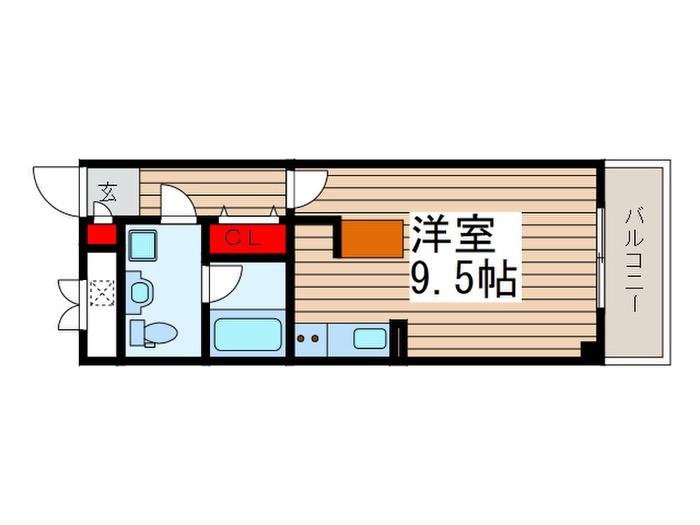 ダイワティアラ津田沼X(ワンルーム/7階)の間取り写真