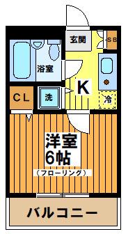 阪本マンション(1K/3階)の間取り写真
