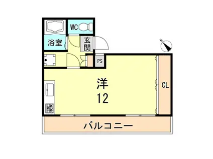 サニーサイドマンション(ワンルーム/5階)の間取り写真