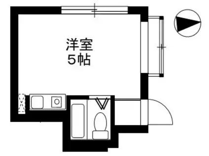 カフーシ蒲田(ワンルーム/1階)の間取り写真