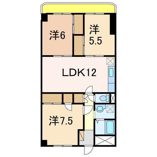 旭町いづみプラザ(3LDK/10階)の間取り写真