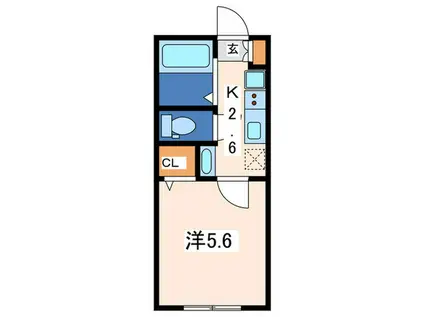 RIFFLE LAGOON 瀬谷(1K/1階)の間取り写真