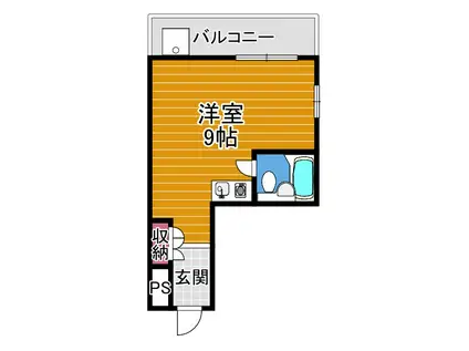 エムグレースヒルズ(1DK/3階)の間取り写真