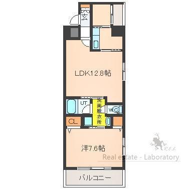 アルテサウスタワー ALTE サウス TOWER(1LDK/4階)の間取り写真