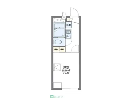レオパレスホープ(1K/2階)の間取り写真