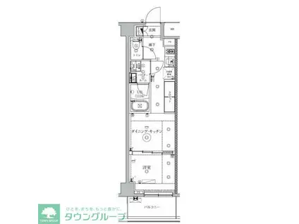 ニューミラ明大前(1DK/2階)の間取り写真