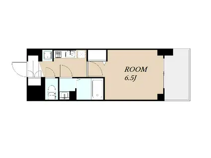 プレサンス OSAKA DOMECITYスクエア(1K/6階)の間取り写真