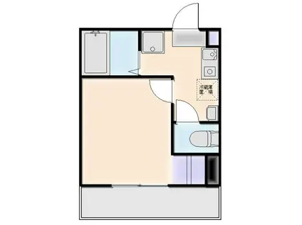 レジェンドつるみ下末吉(1K/1階)の間取り写真