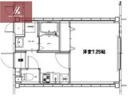 ARGENT COURT(1K/2階)の間取り写真