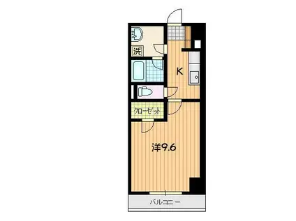 SKY VILLAGE 盛南(1K/3階)の間取り写真