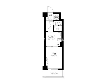 ペアパレス上池台NO2(1DK/2階)の間取り写真