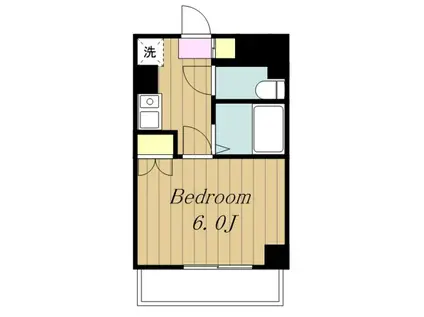 松本ビル(1K/4階)の間取り写真