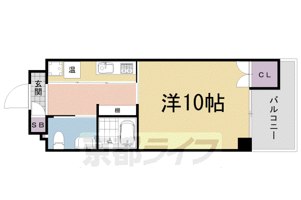 つばらつばら(1K/2階)の間取り写真