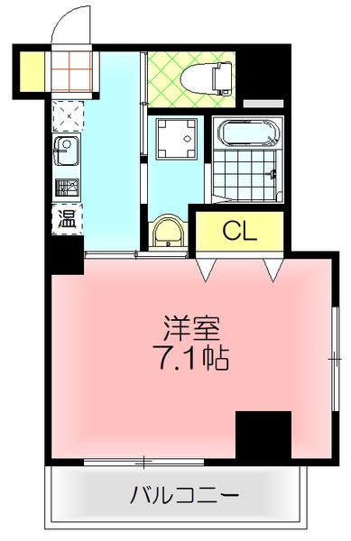 DAP千林(1K/1階)の間取り写真