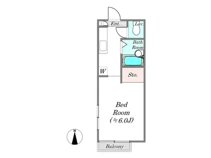 グリーンハウス生田(1K/2階)の間取り写真