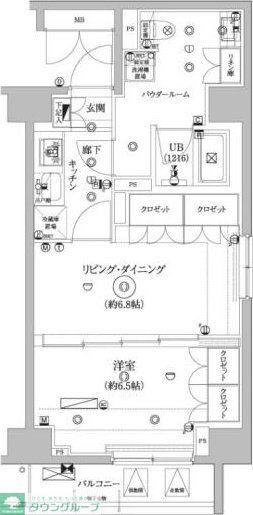 セジョリ墨田イーストIII(1LDK/8階)の間取り写真