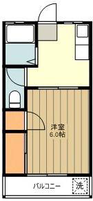 メゾン聖武(1K/2階)の間取り写真