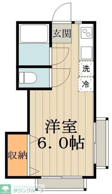 ラシュールつくば(ワンルーム/1階)の間取り写真