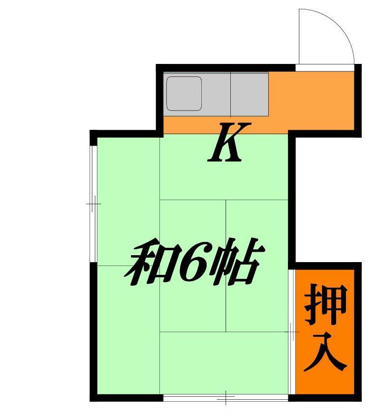 IKOISOU(ワンルーム/2階)の間取り写真