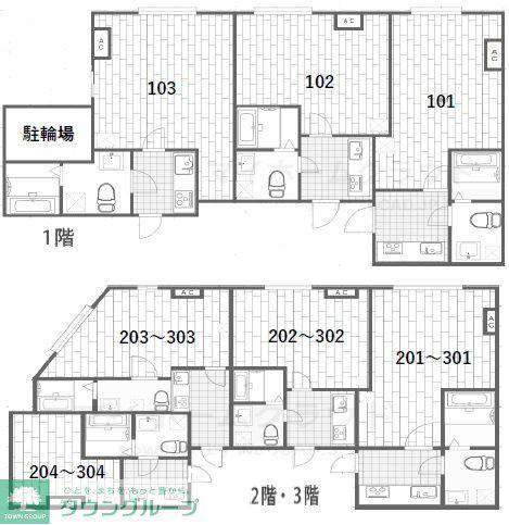 MILKOCOテラス西川口(1K/2階)の間取り写真