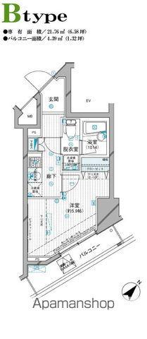 メインステージ文京小石川(1K/7階)の間取り写真