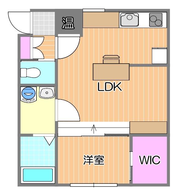 MA MAISON(1LDK/2階)の間取り写真