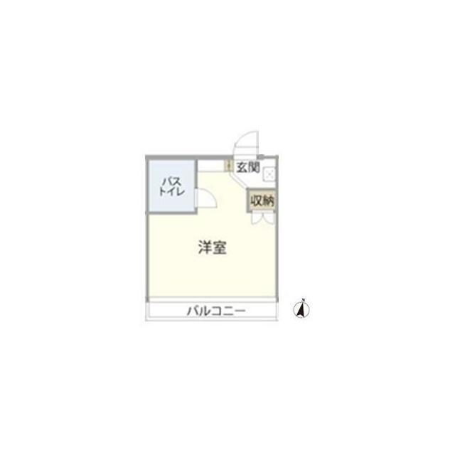 クロノス平塚西(ワンルーム/2階)の間取り写真