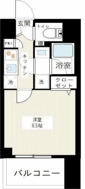 ARCOBALENO MUSASHIKOSUGI(1K/3階)の間取り写真
